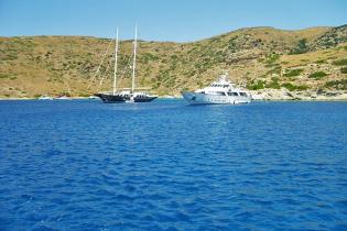 Sailing in Kythnos Island
