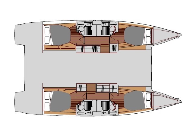 <b>Fountaine Pajot ASTREA 42, 2020</b> - Catamarans boats - Layout