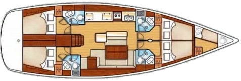 <b>Oceanis  50 P, 2011</b> - Sailing Monohull Yachts - Layout
